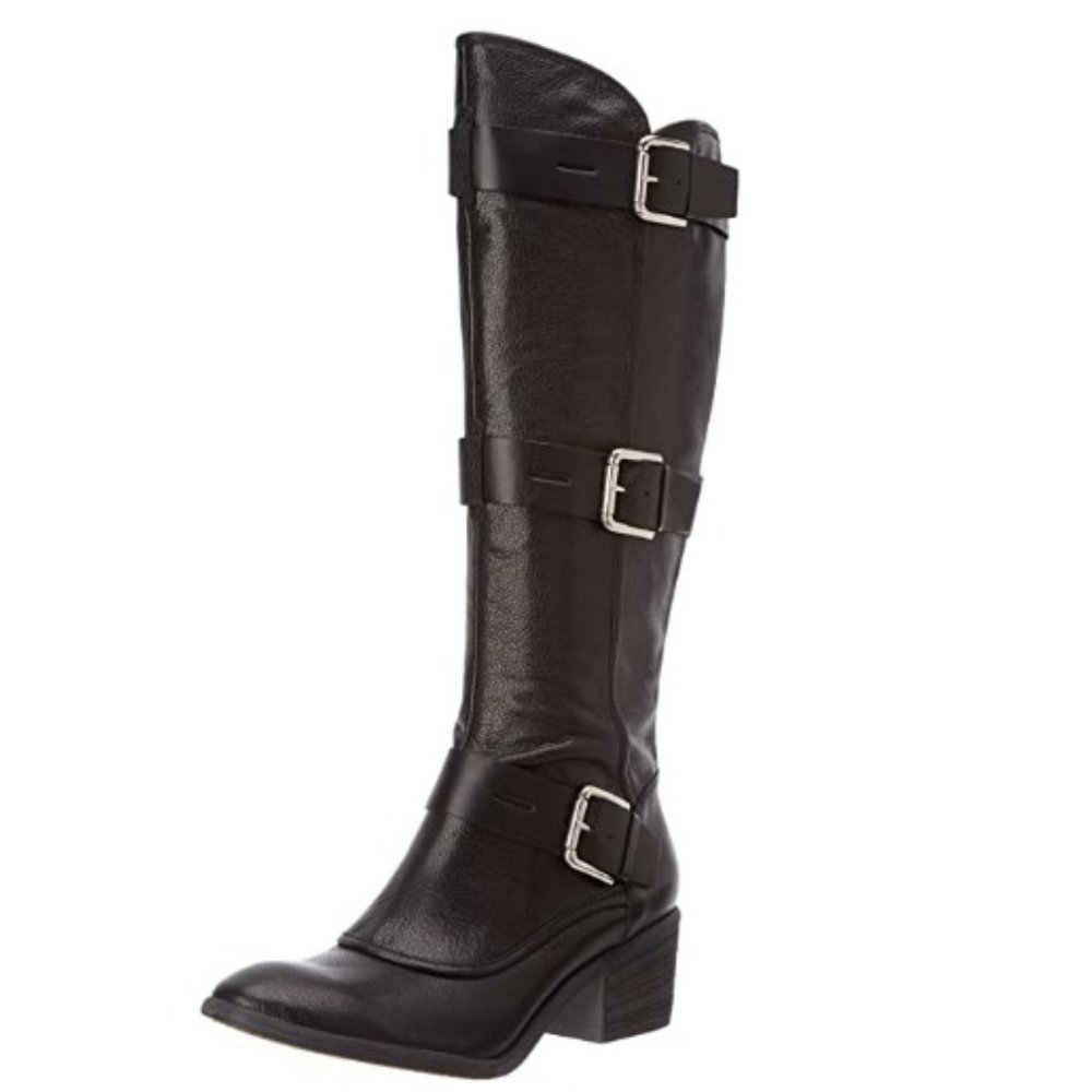 DONALD PLINER Boots 6M Black Dax Tumble/Baby Calf